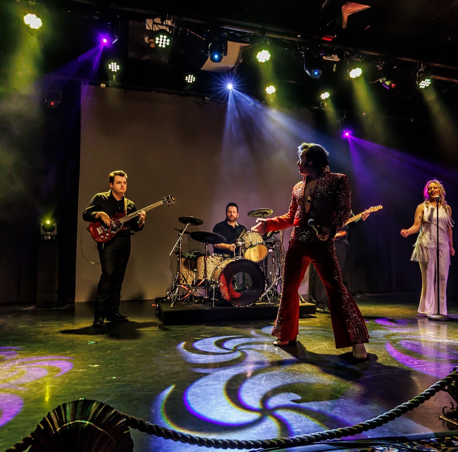 Matthew Boyce performing as Elvis in Story of a King at The Showroom in Branson