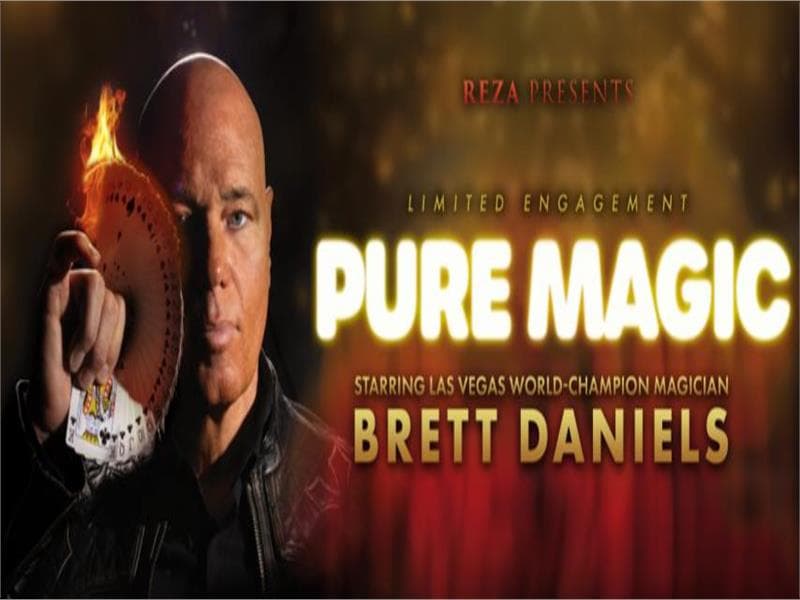 Brett Daniels performing comedy magic show in Branson Missouri