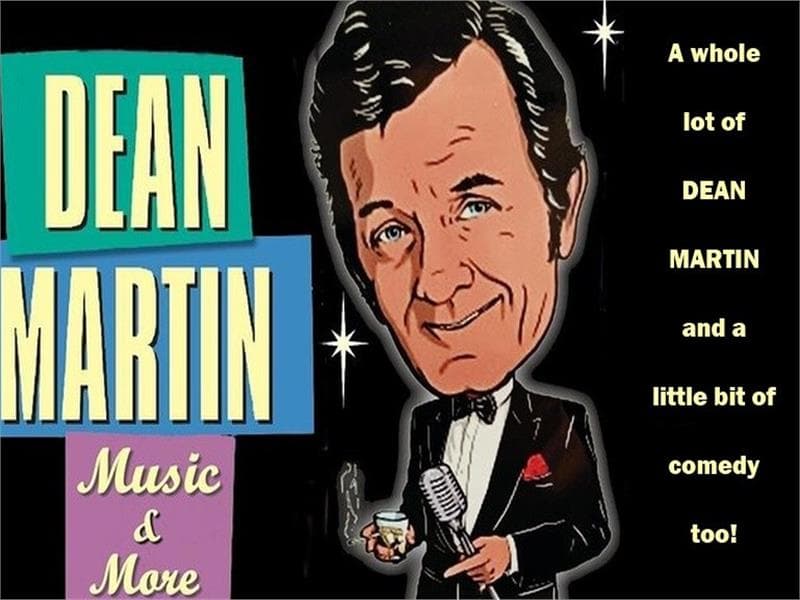 Dean Martin tribute performer singing classic hits in Branson